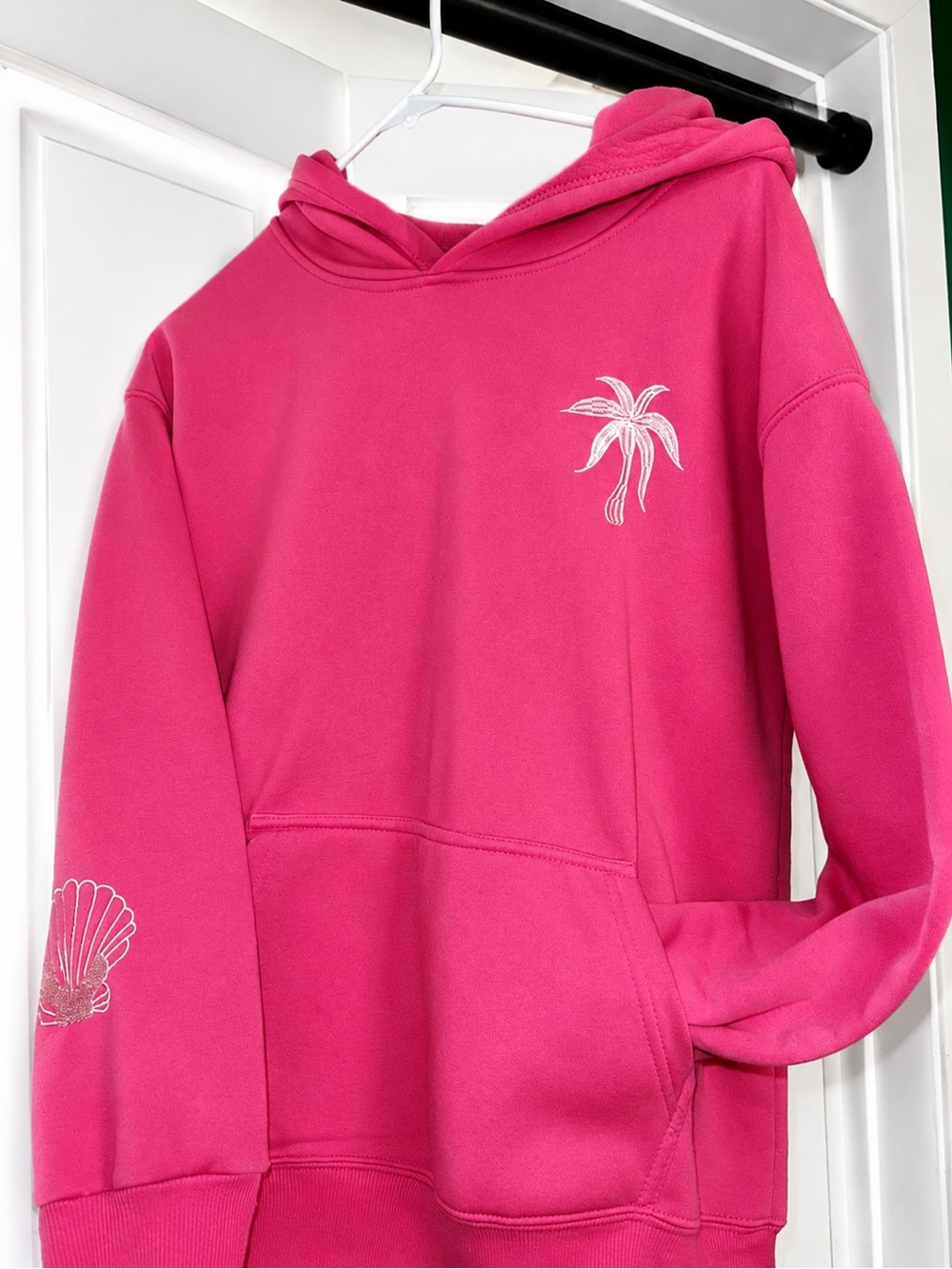 Pink Palm Puff inspired hoodie
